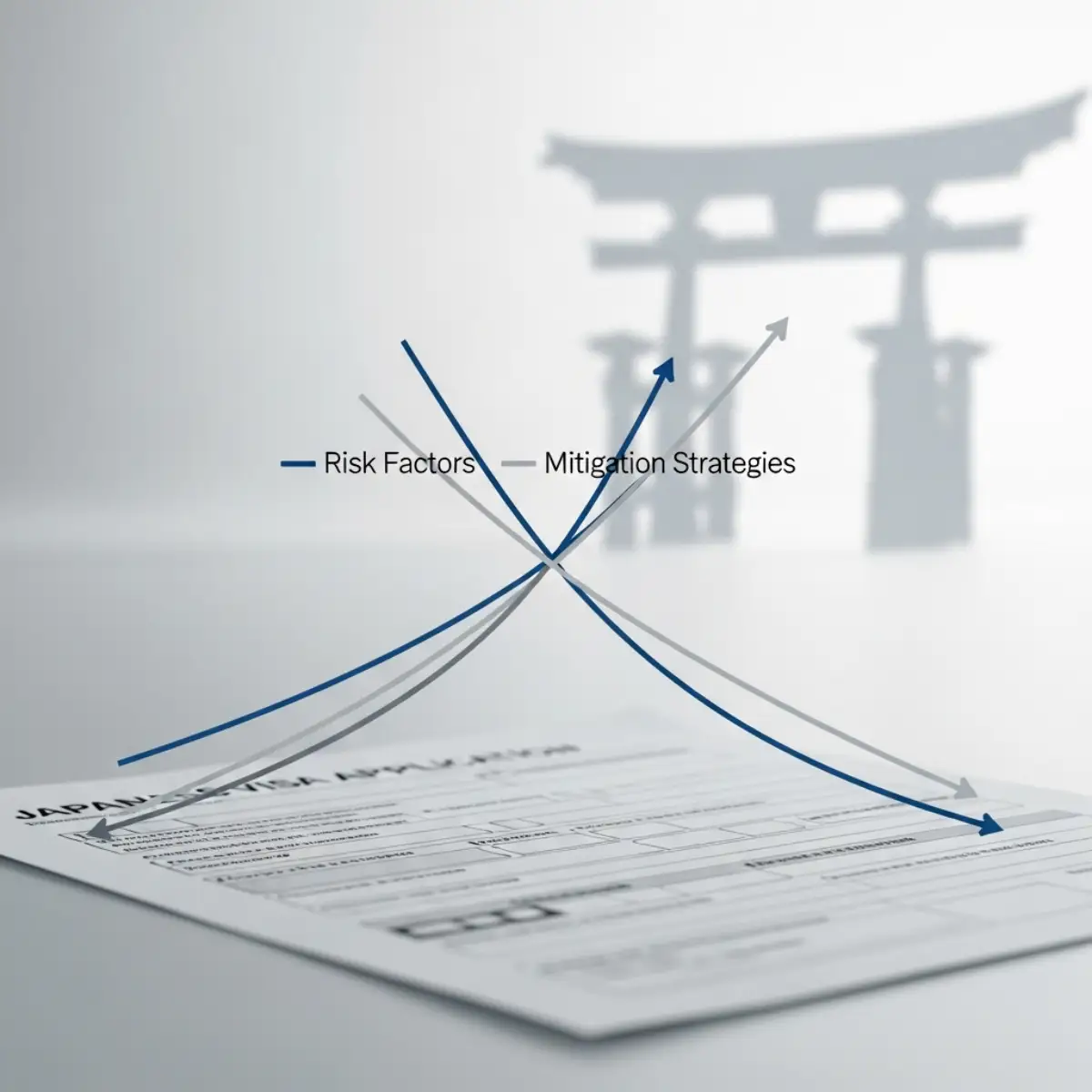 Hình ảnh chiến lược quản trị rủi ro khi xin visa Nhật Bản