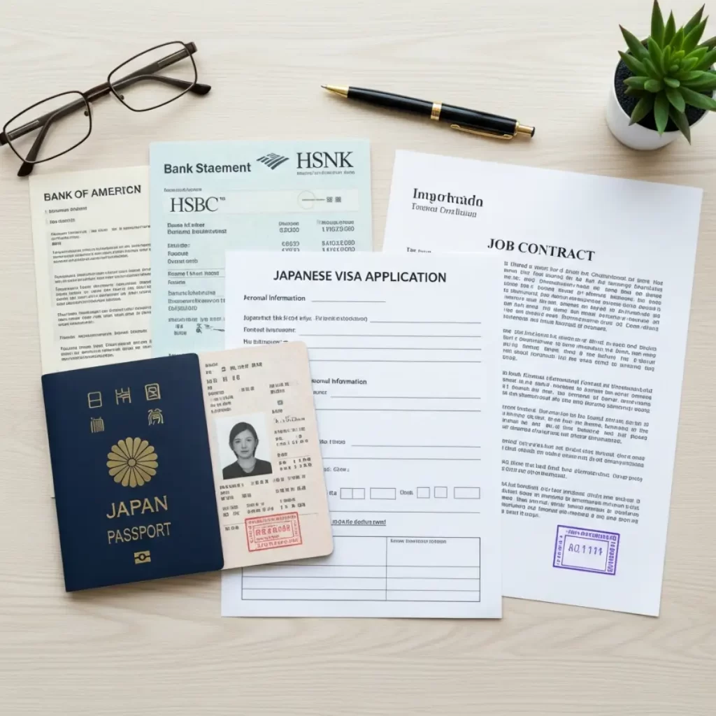 Các giấy tờ cần thiết cho hồ sơ xin visa Nhật Bản