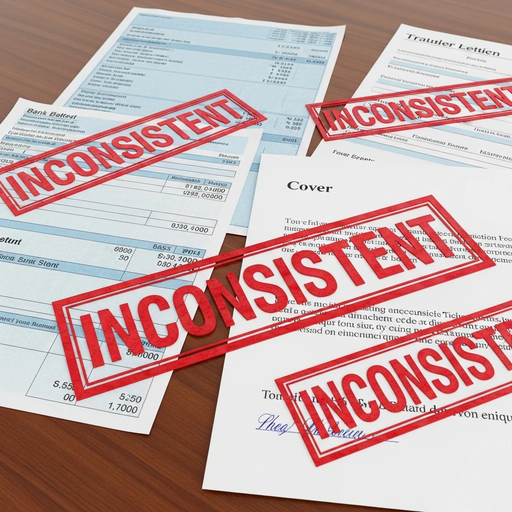 Lỗi từ chối Visa Schengen, hồ sơ thiếu nhất quán, rủi ro dùng hồ sơ mẫu