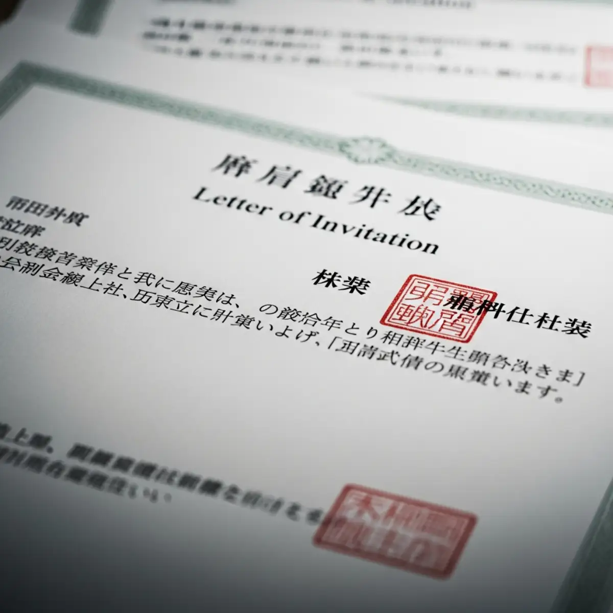 Thư mời công tác chính thức từ đối tác Nhật Bản, yếu tố quyết định 60-70% khả năng đậu visa.