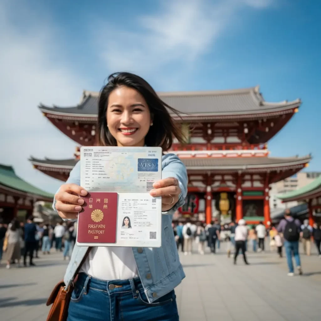 Niềm vui khi nhận được visa Nhật Bản thành công.