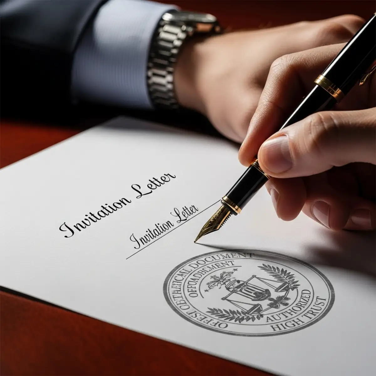 Người có thẩm quyền đại diện pháp lý ký Thư mời (Invitation Letter) cho visa Schengen công tác.